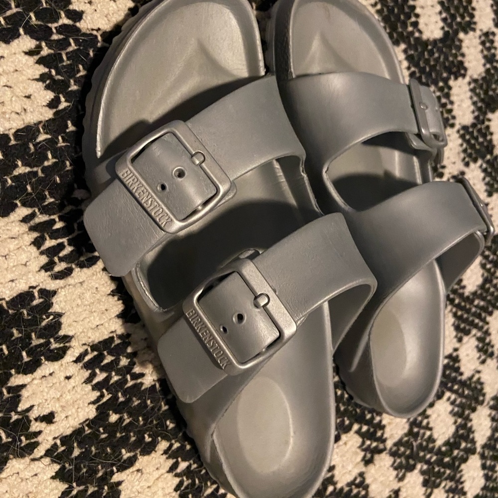 NEW Birkenstock Arizona EVA Silver Unisex Women's Men's Sandals 37